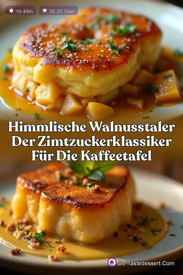 Himmlische Walnusstaler Der ZimtZuckerKlassiker f&uuml;r die Kaffeetafel