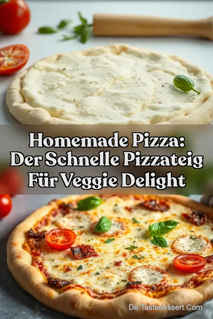 Homemade Pizza: Der schnelle Pizzateig für Veggie Delight