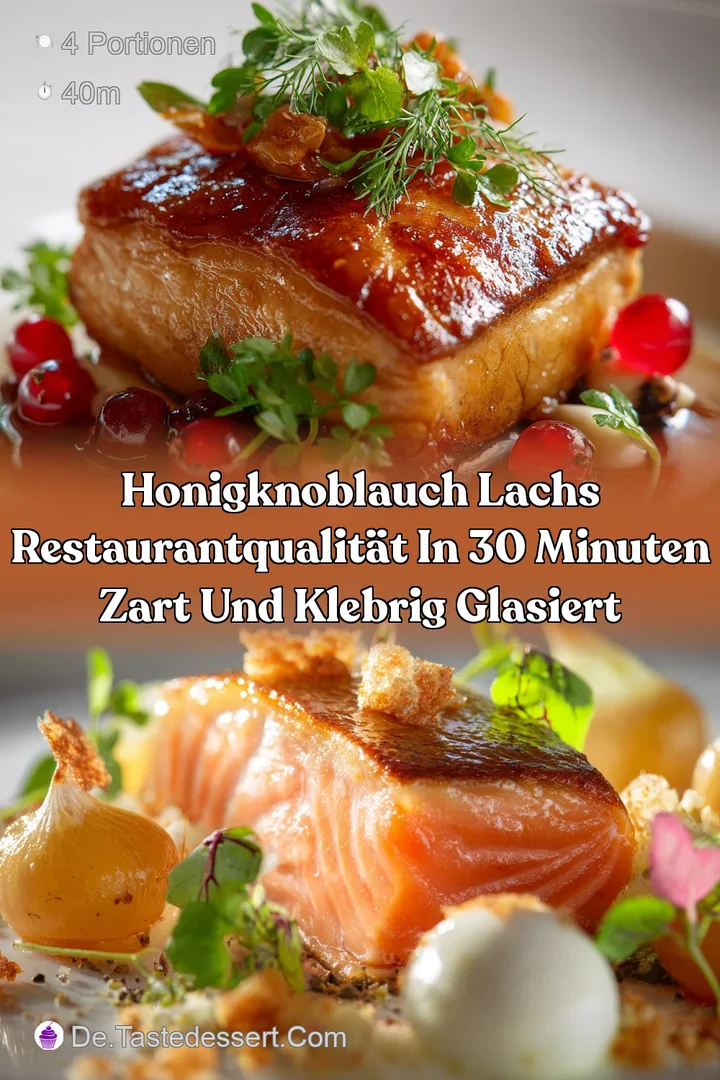 HonigKnoblauch Lachs RestaurantQualit&auml;t in 30 Minuten zart und klebrig glasiert