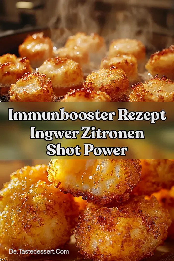 Immunbooster Rezept Ingwer Zitronen Shot Power