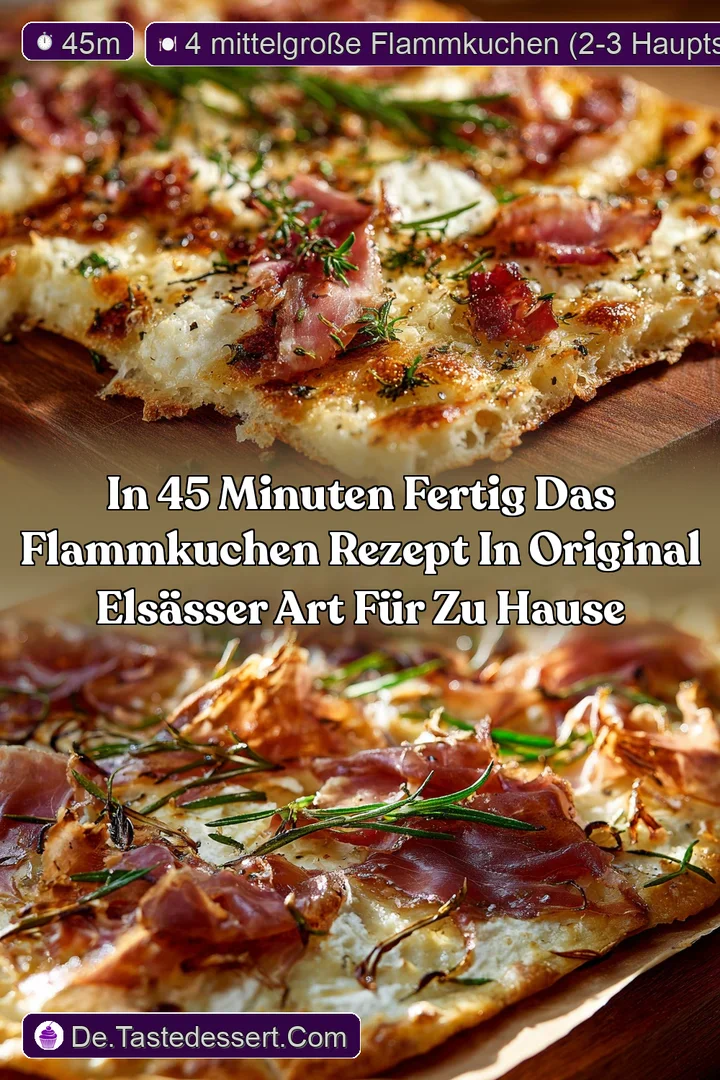 In 45 Minuten fertig Das Flammkuchen Rezept in Original Els&auml;sser Art f&uuml;r zu Hause