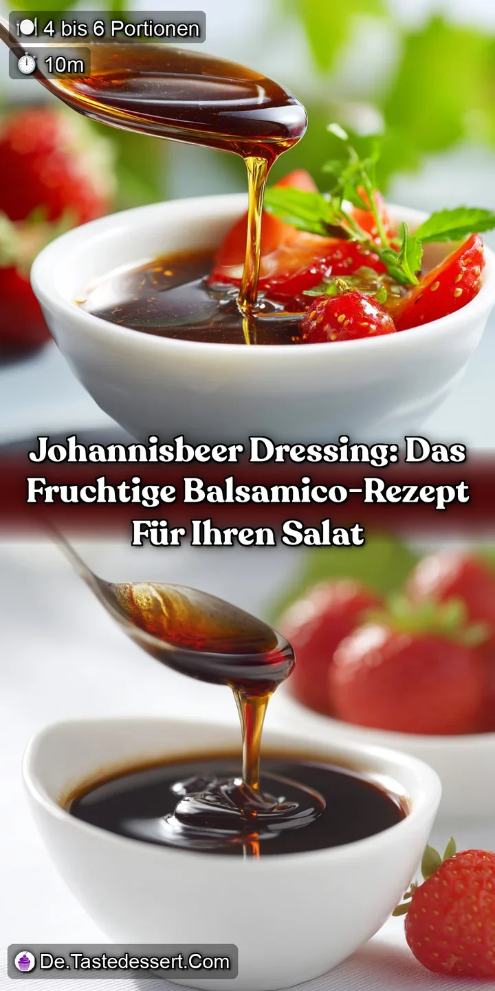 Johannisbeer Dressing: Das fruchtige Balsamico-Rezept f&uuml;r Ihren Salat