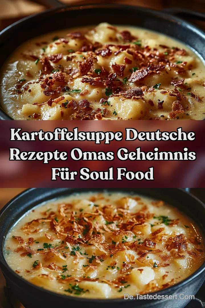 Kartoffelsuppe Deutsche Rezepte Omas Geheimnis f&uuml;r Soul Food