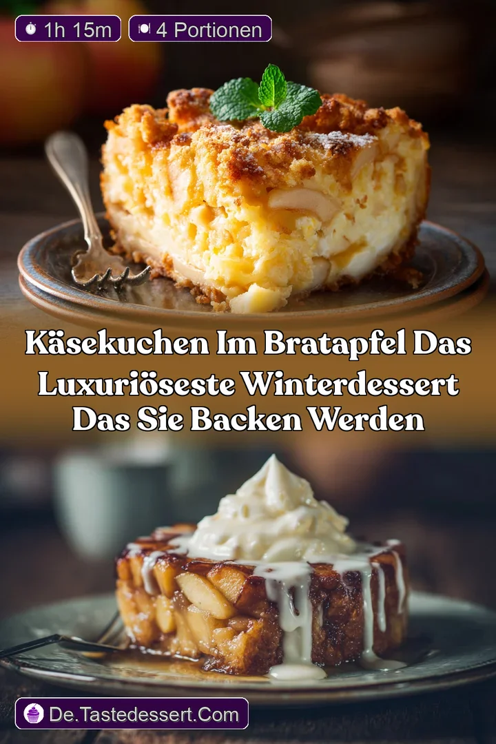 K&auml;sekuchen im Bratapfel Das luxuri&ouml;seste Winterdessert das Sie backen werden