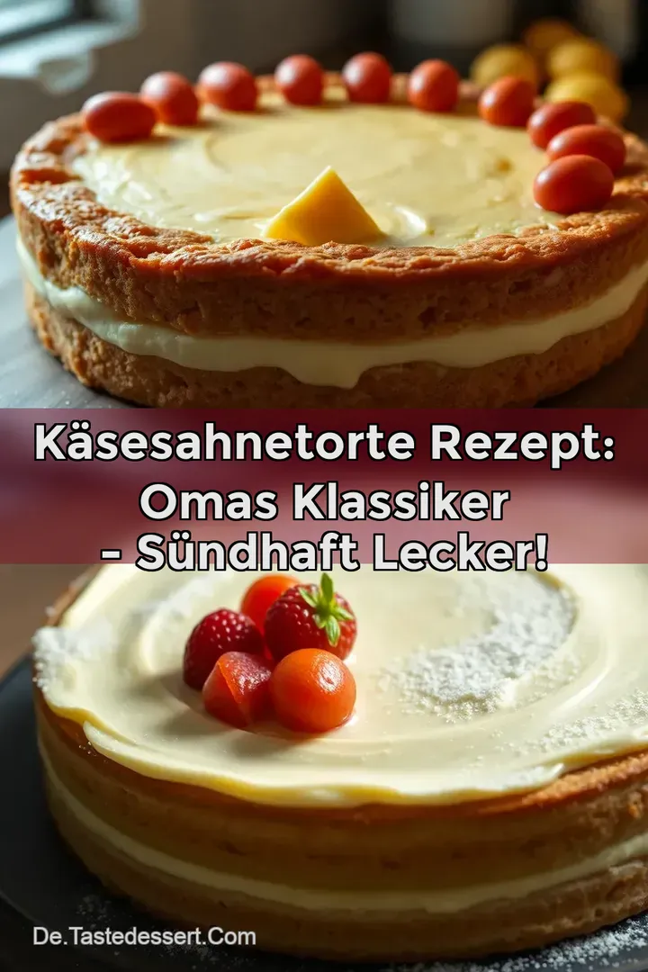 Käsesahnetorte Rezept: Omas Klassiker - Sündhaft Lecker!