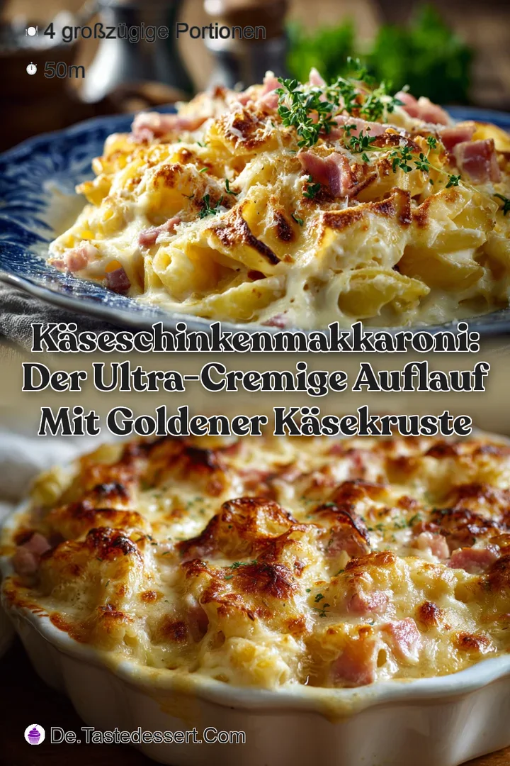 K&auml;seSchinkenMakkaroni: Der ultra-cremige Auflauf mit goldener K&auml;sekruste