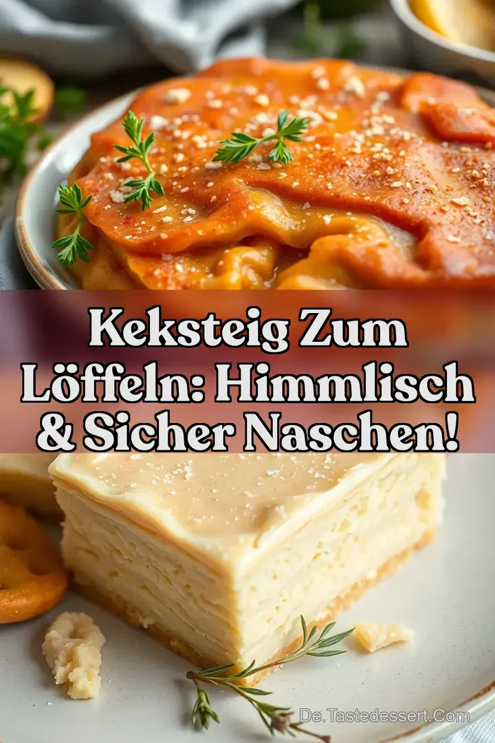 Keksteig zum L&ouml;ffeln: Himmlisch & Sicher Naschen!