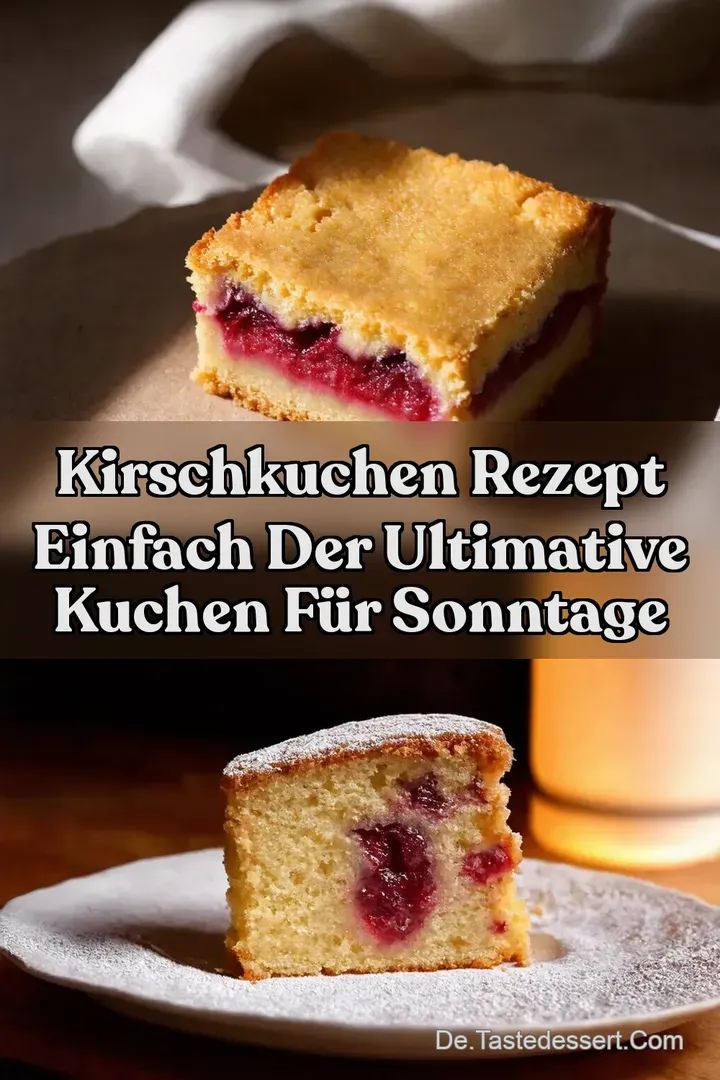 Kirschkuchen Rezept Einfach Der ultimative Kuchen f&uuml;r Sonntage