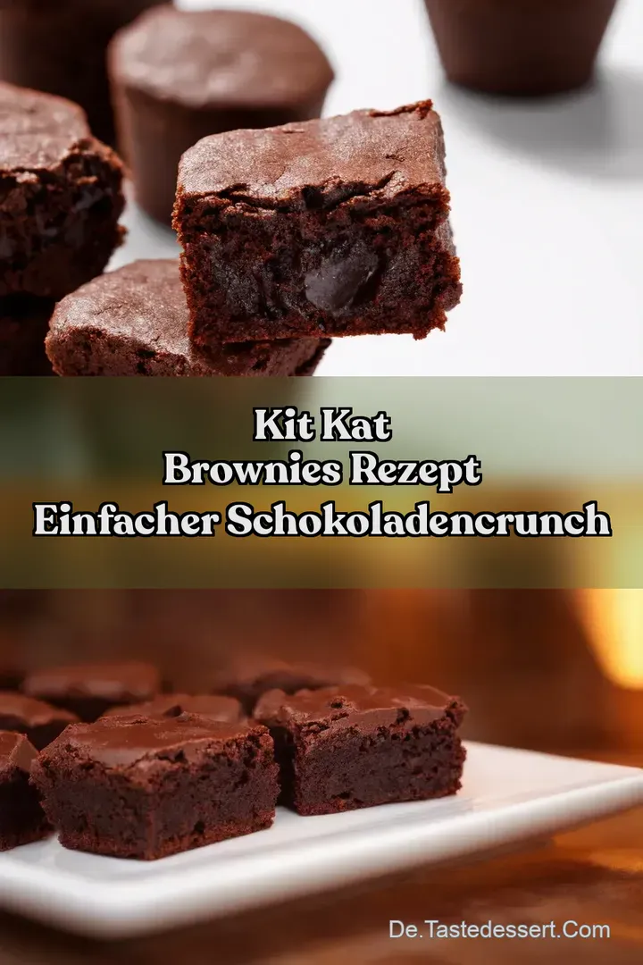 Kit Kat Brownies Rezept Einfacher SchokoladenCrunch