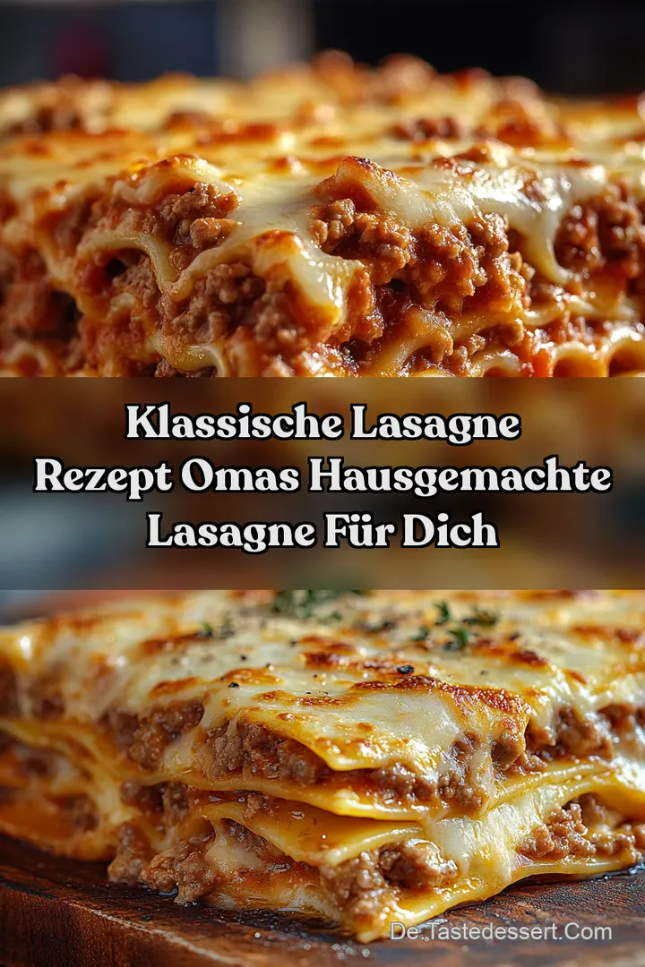 Klassische Lasagne Rezept Omas Hausgemachte Lasagne f&uuml;r Dich