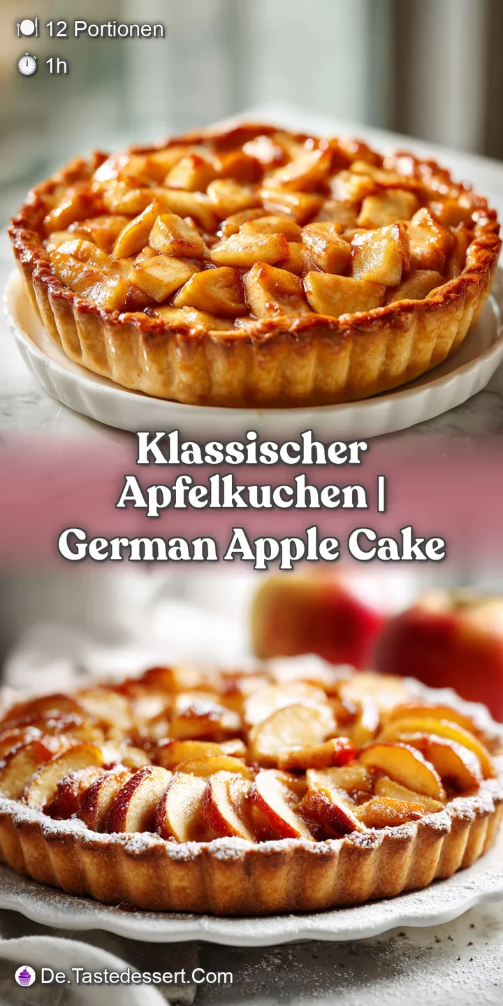 Close-up of moist apple cake reveals caramelized apples and a delicate, crumbly crust. Inviting aroma of warm spices.