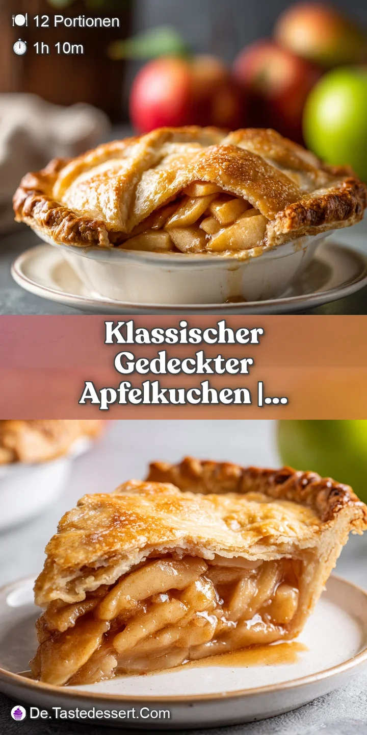 Close-up of a slice of apple cake, showcasing the caramelized apples, golden crust, and a light dusting of sugar.