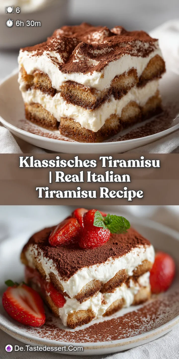 Close-up of rich, creamy mascarpone swirled with coffee-soaked ladyfingers, topped with a velvety cocoa dusting.