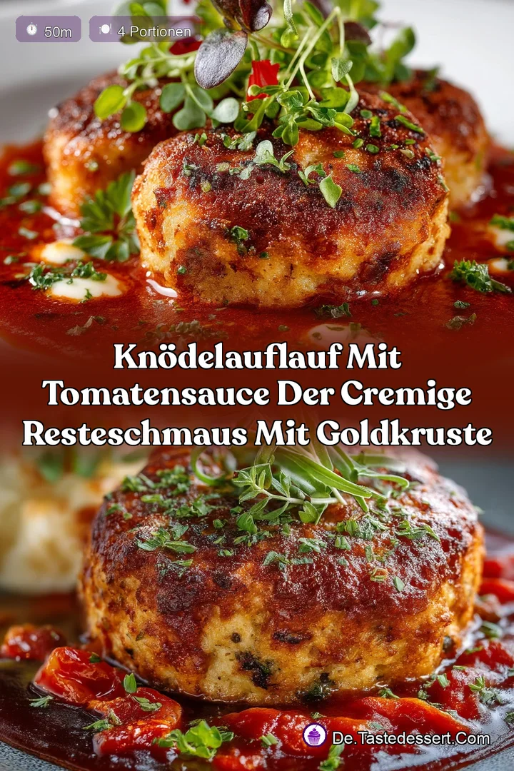 KnödelAuflauf mit Tomatensauce Der cremige ResteSchmaus mit Goldkruste