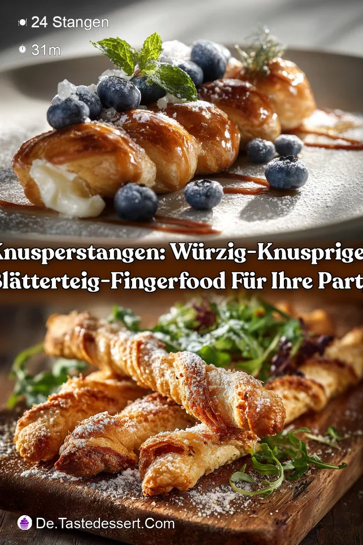 Knusperstangen: W&uuml;rzig-knuspriges Bl&auml;tterteig-Fingerfood f&uuml;r Ihre Party