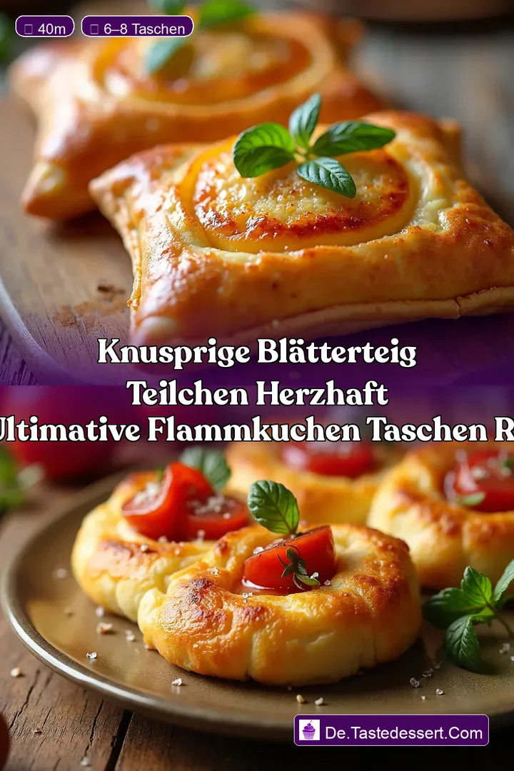 Knusprige Bl&auml;tterteig Teilchen Herzhaft Das Ultimative Flammkuchen Taschen Rezept