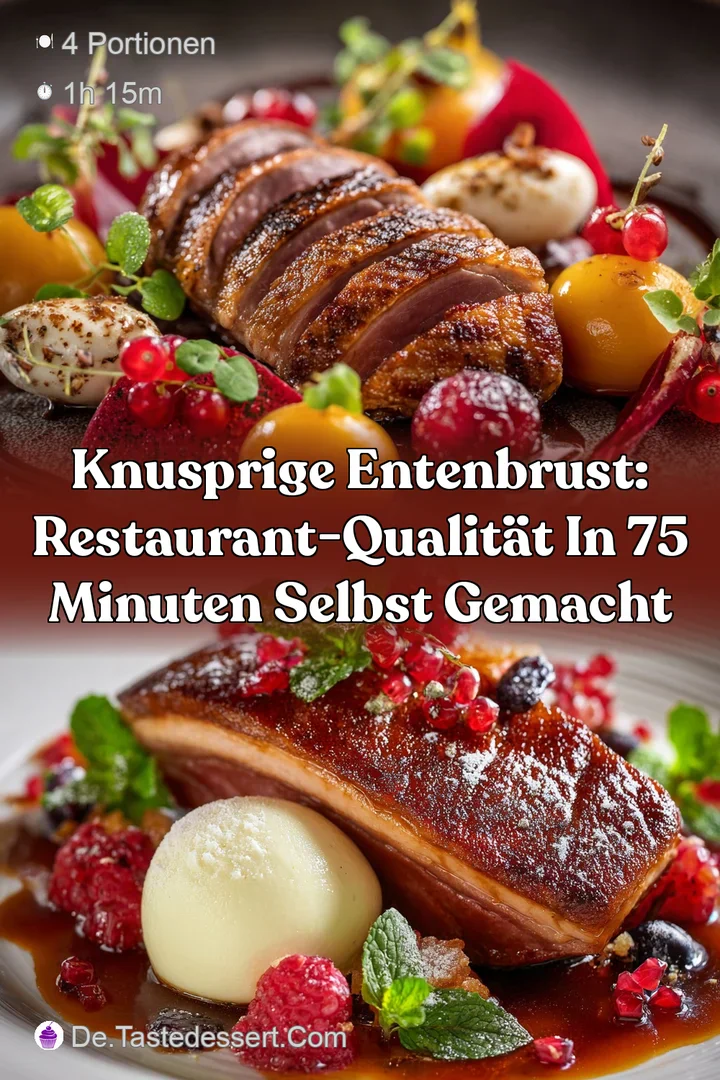 Knusprige Entenbrust: Restaurant-Qualit&auml;t in 75 Minuten selbst gemacht
