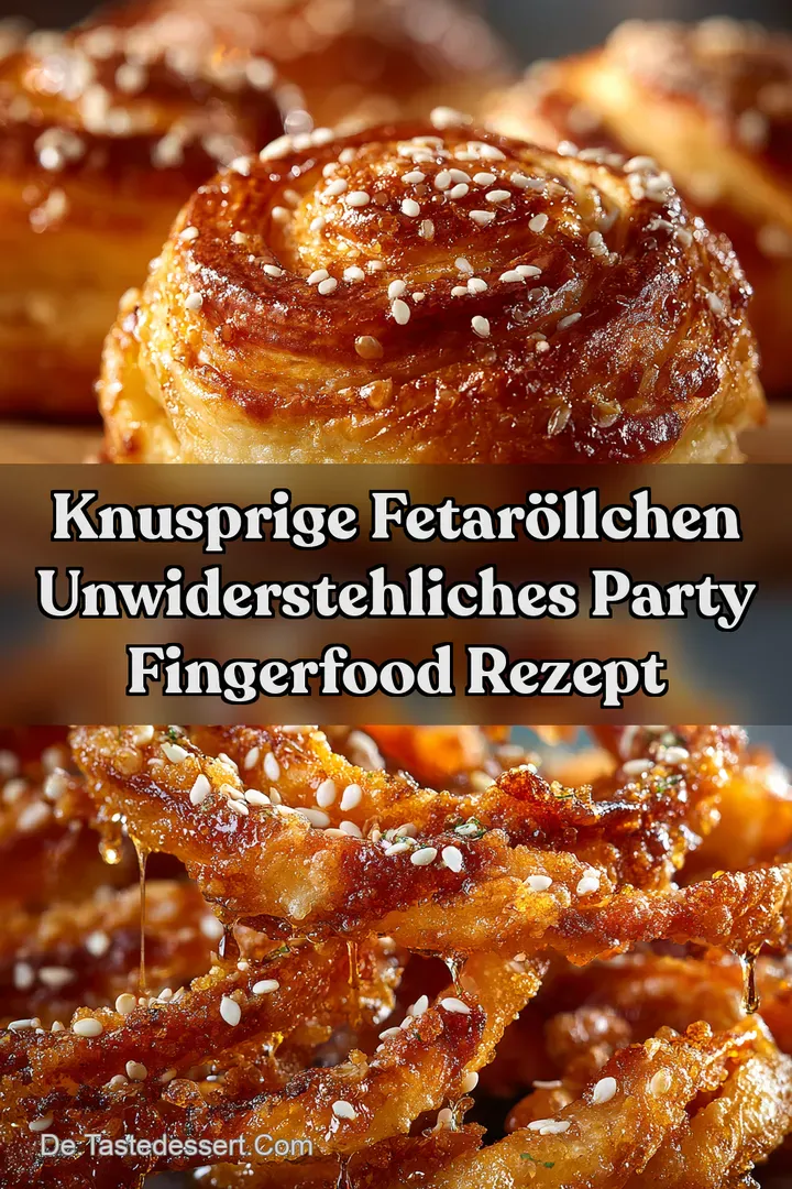 Knusprige FetaR&ouml;llchen Unwiderstehliches Party Fingerfood Rezept