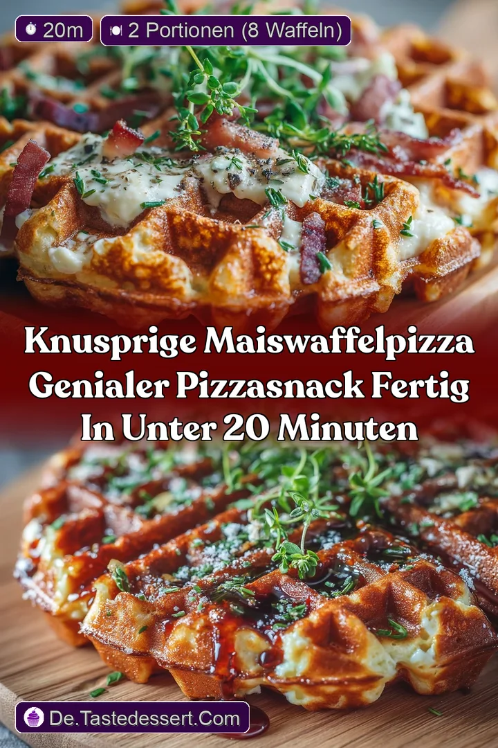 Knusprige MaiswaffelPizza Genialer Pizzasnack fertig in unter 20 Minuten