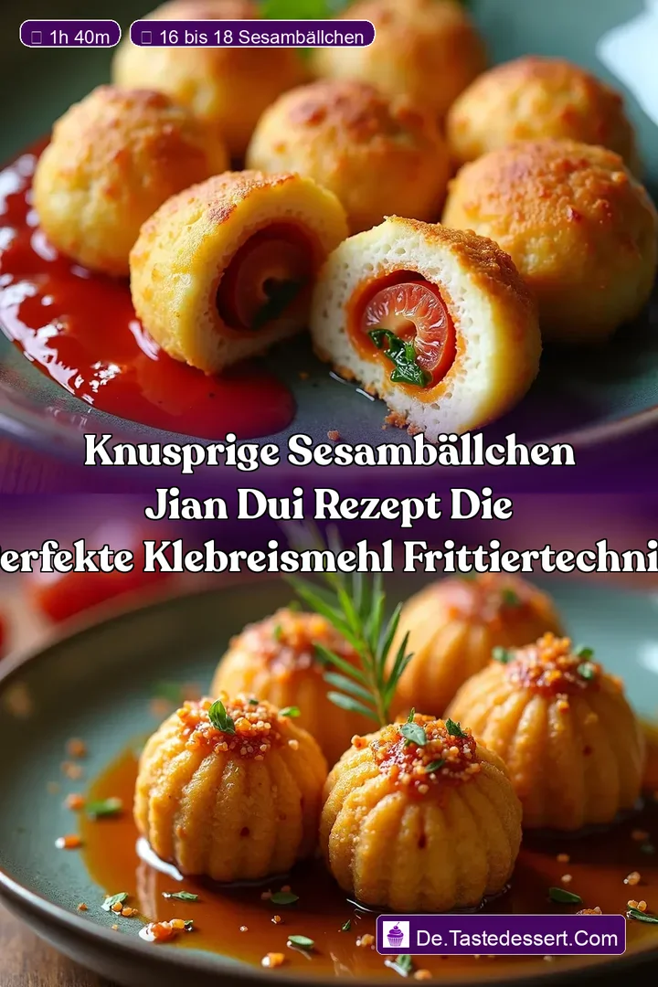 Knusprige Sesamb&auml;llchen Jian Dui Rezept Die Perfekte Klebreismehl FrittierTechnik