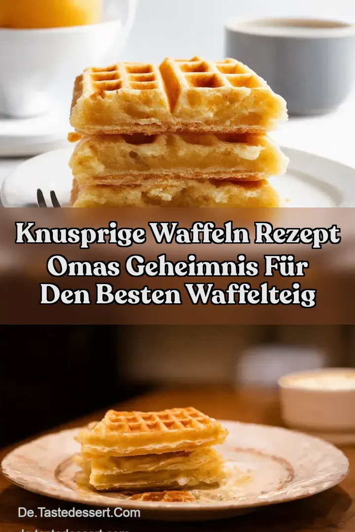 Knusprige Waffeln Rezept Omas Geheimnis f&uuml;r den besten Waffelteig