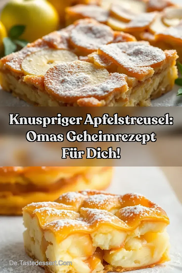 Knuspriger Apfelstreusel: Omas Geheimrezept für Dich!