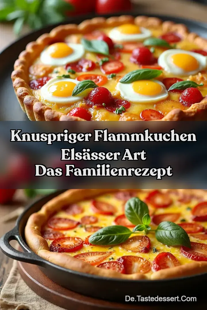 Knuspriger Flammkuchen Els&auml;sser Art Das Familienrezept