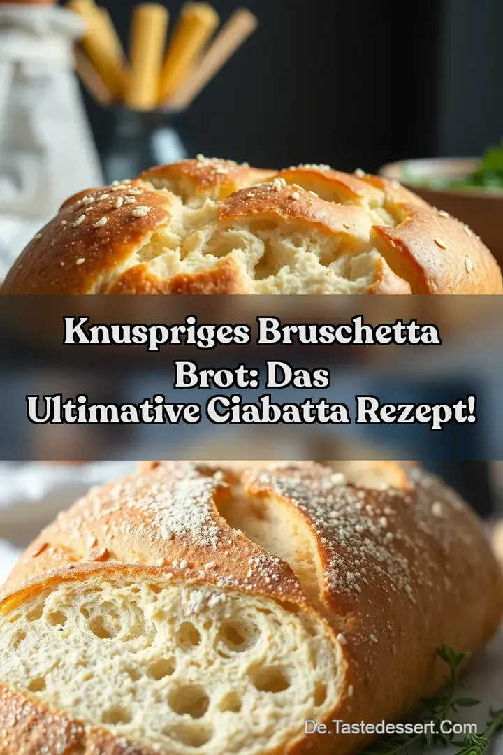 Knuspriges Bruschetta Brot: Das ultimative Ciabatta Rezept!