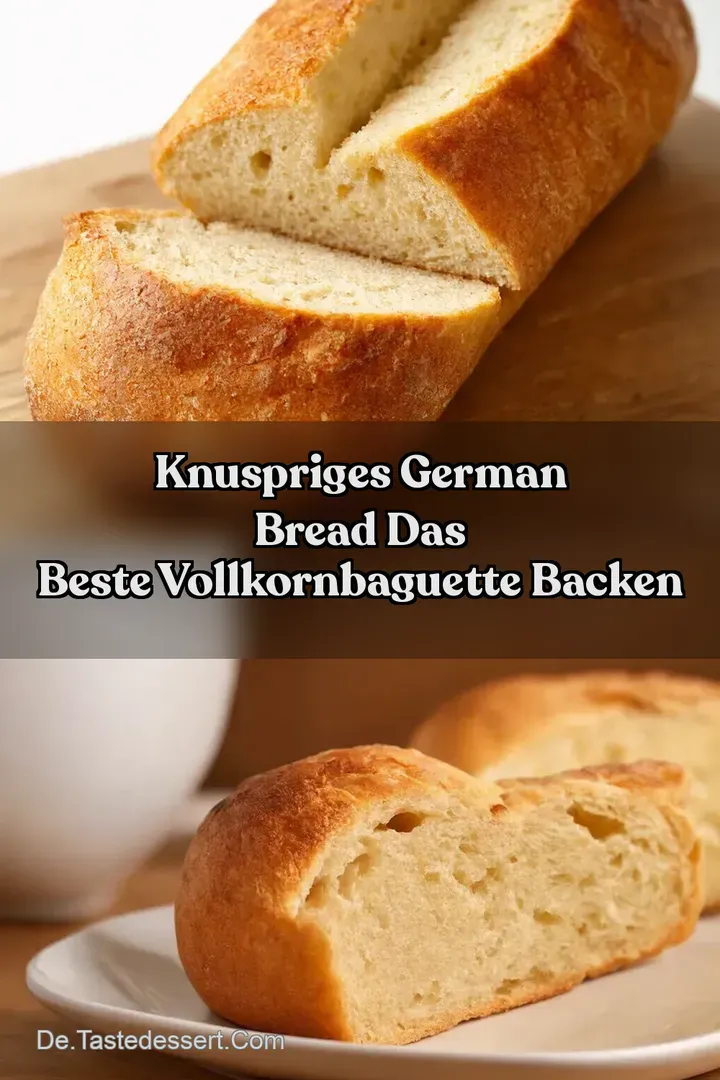 Knuspriges German Bread Das beste Vollkornbaguette backen