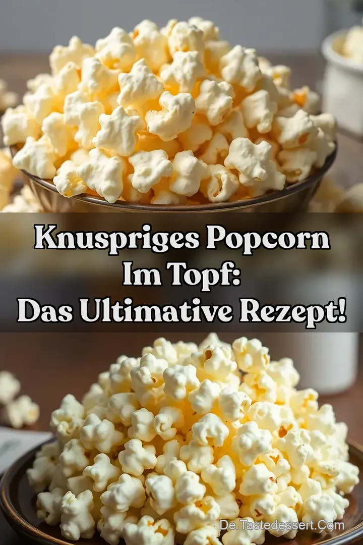 Knuspriges Popcorn im Topf: Das ultimative Rezept!