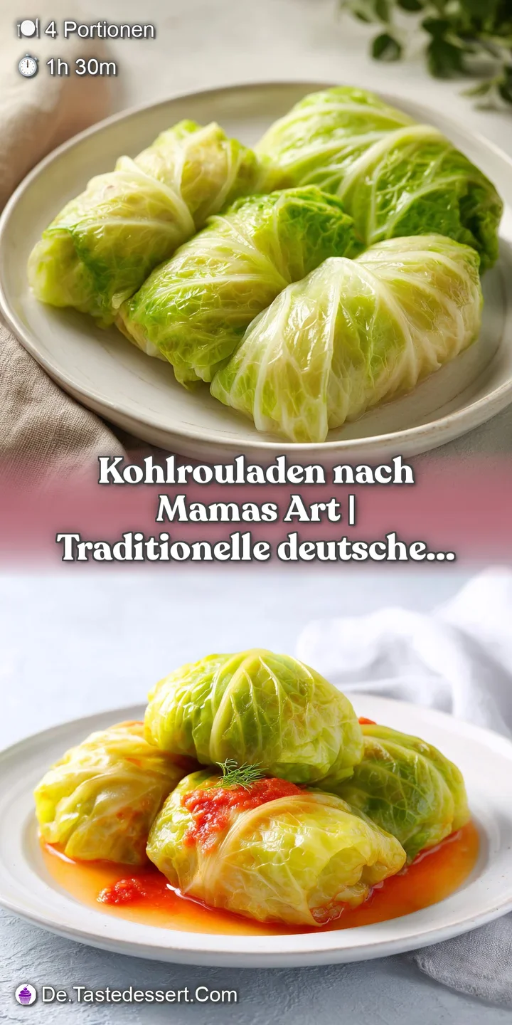 Close-up of a tender cabbage roll revealing a moist, flavorful meat filling in a vibrant tomato sauce.