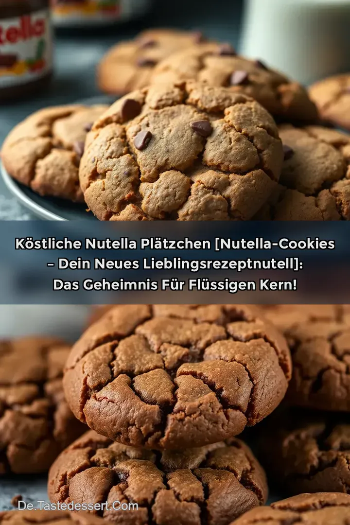 Köstliche Nutella Plätzchen [Nutella-Cookies – dein neues LieblingsrezeptNutell]: Das Geheimnis für flüssigen Kern!
