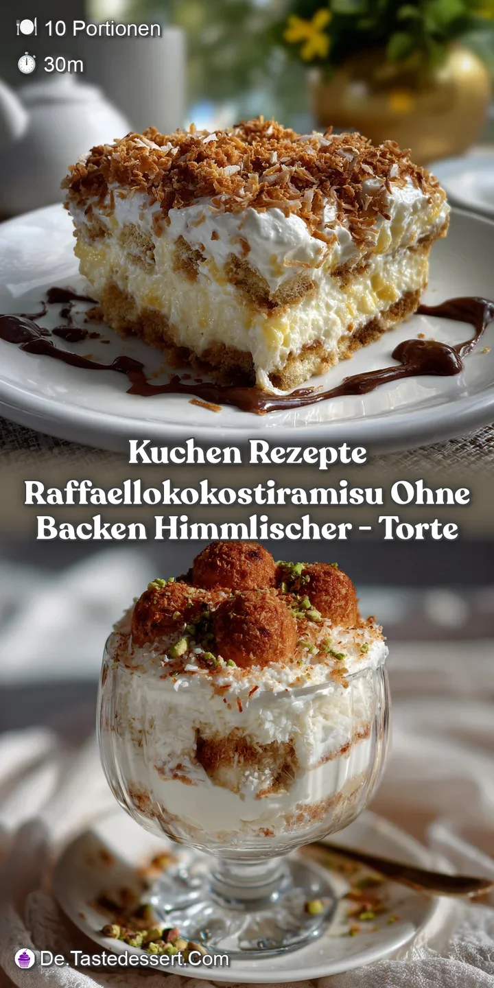 Kuchen Rezepte RaffaelloKokosTiramisu ohne Backen Himmlischer - Torte