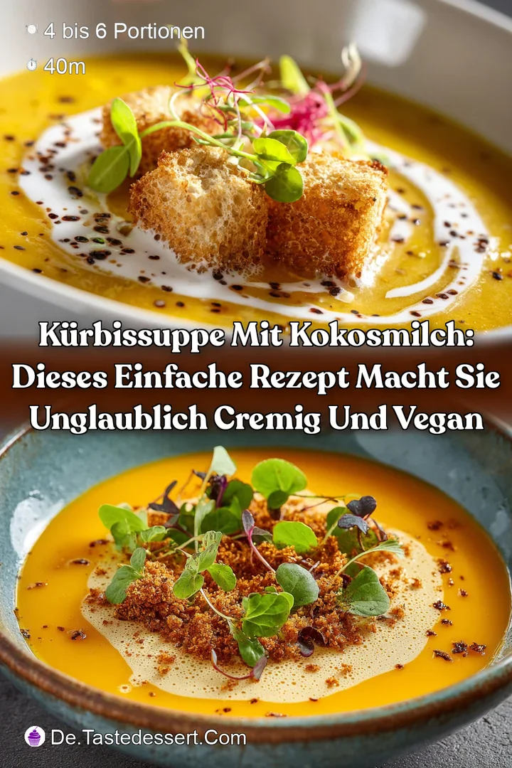 K&uuml;rbissuppe mit Kokosmilch: Dieses einfache Rezept macht sie unglaublich cremig und vegan