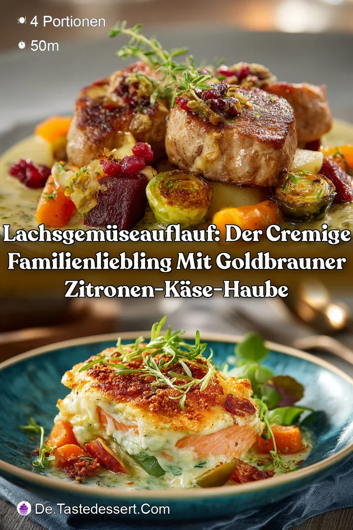 LachsGem&uuml;seAuflauf: Der cremige Familienliebling mit goldbrauner Zitronen-K&auml;se-Haube