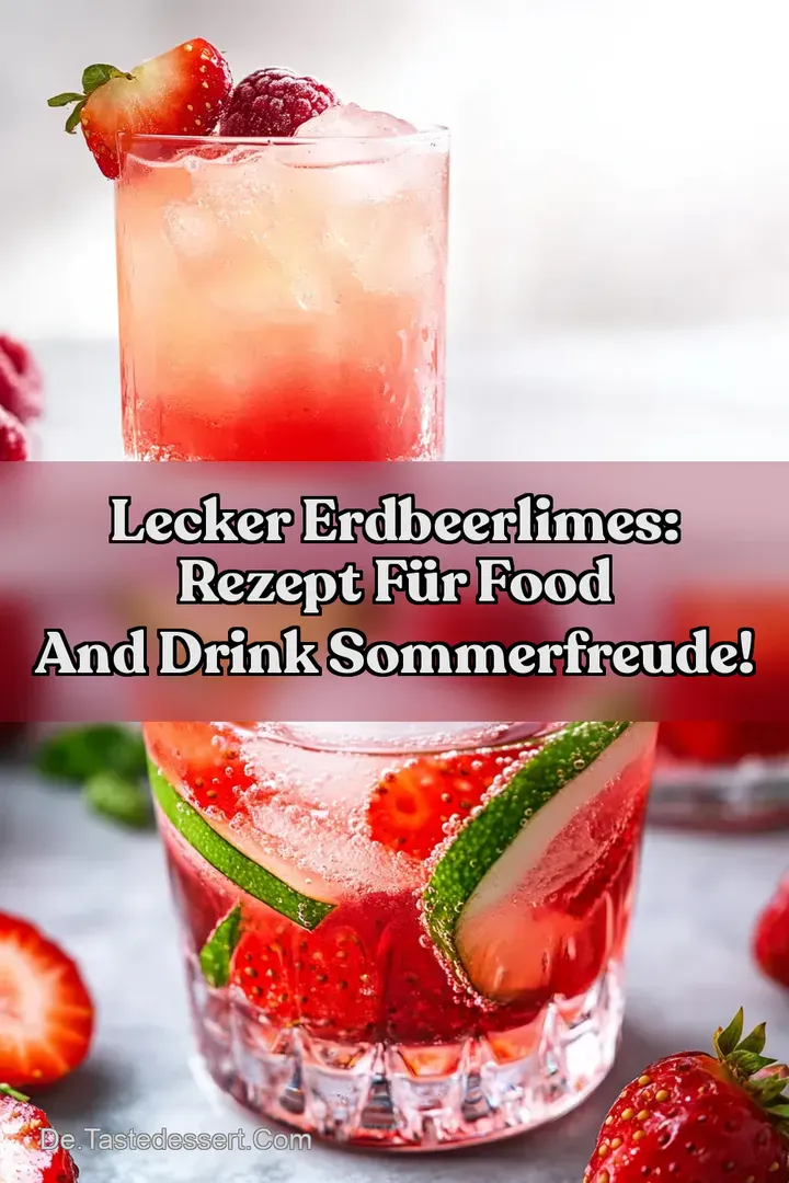 Lecker Erdbeerlimes: Rezept für Food and Drink Sommerfreude!