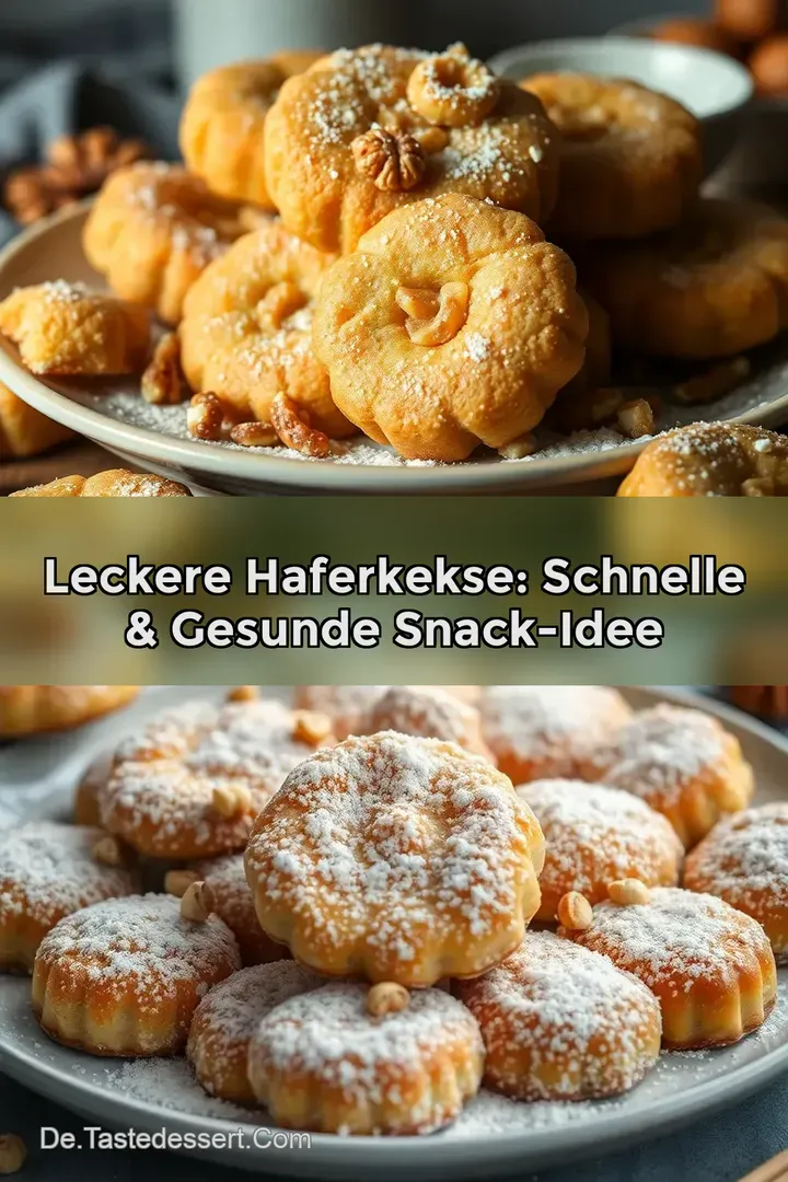 Leckere Haferkekse: Schnelle &amp gesunde Snack-Idee