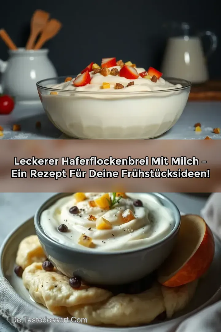 Leckerer Haferflockenbrei mit Milch – Ein Rezept für deine Frühstücksideen!