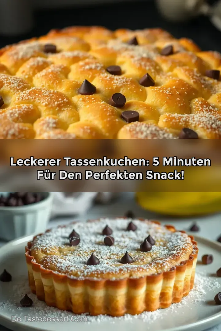 Leckerer Tassenkuchen: 5 Minuten für den perfekten Snack!