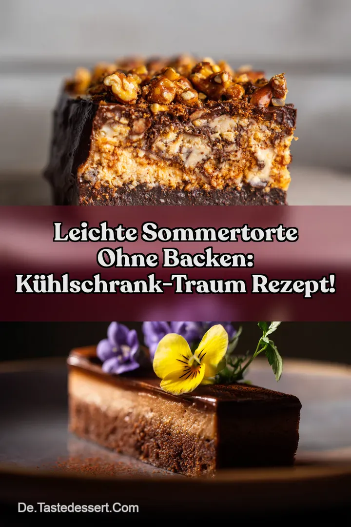 Leichte Sommertorte ohne Backen: Kühlschrank-Traum Rezept!
