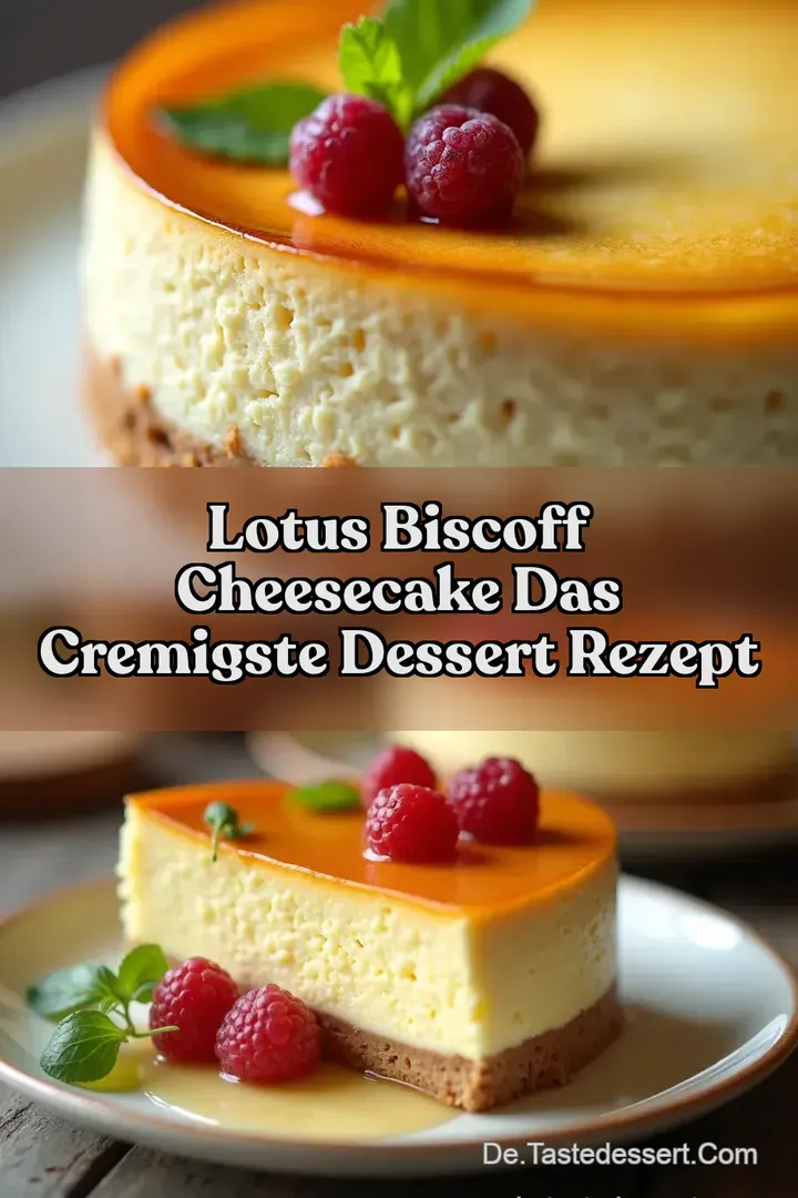 Lotus Biscoff Cheesecake Das cremigste Dessert Rezept
