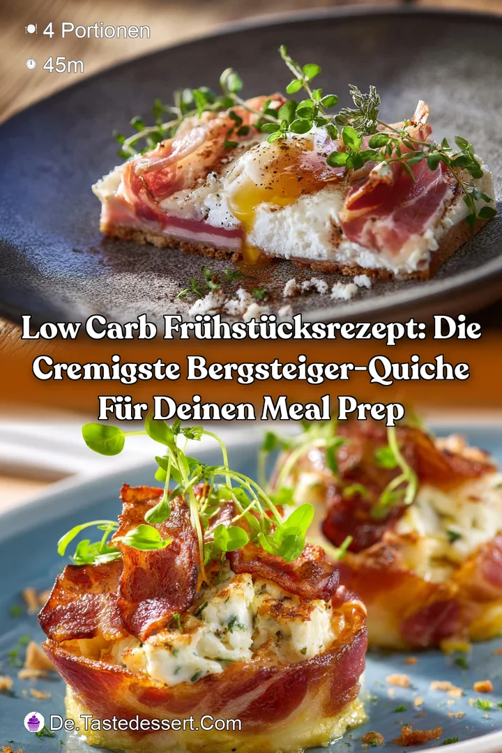 Low Carb Fr&uuml;hst&uuml;cksrezept: Die cremigste Bergsteiger-Quiche f&uuml;r deinen Meal Prep