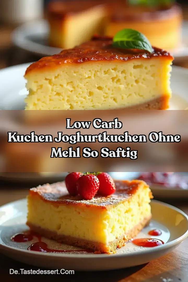 Low Carb Kuchen Joghurtkuchen ohne Mehl So Saftig