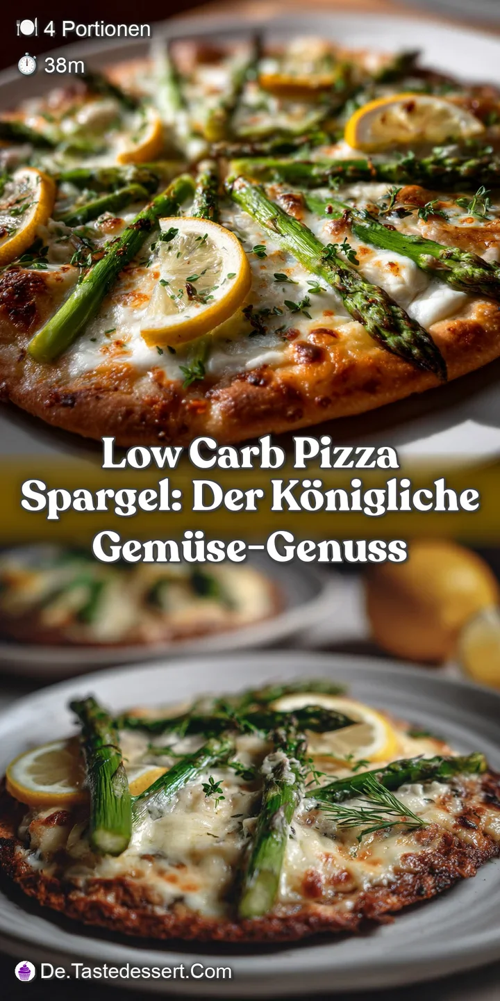 Low Carb Pizza Spargel: Der k&ouml;nigliche Gem&uuml;se-Genuss
