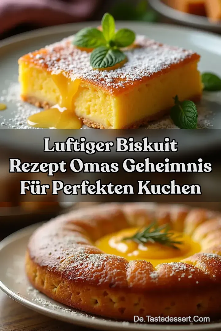 Luftiger Biskuit Rezept Omas Geheimnis f&uuml;r Perfekten Kuchen