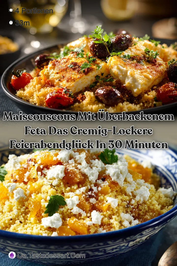 MaisCouscous mit &uuml;berbackenem Feta das cremig-lockere Feierabendgl&uuml;ck in 30 Minuten
