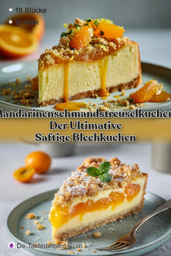 MandarinenSchmandStreuselkuchen: Der ultimative saftige Blechkuchen