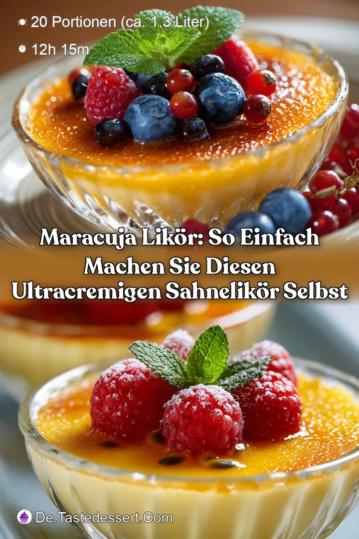Maracuja Lik&ouml;r: So einfach machen Sie diesen ultracremigen Sahnelik&ouml;r selbst