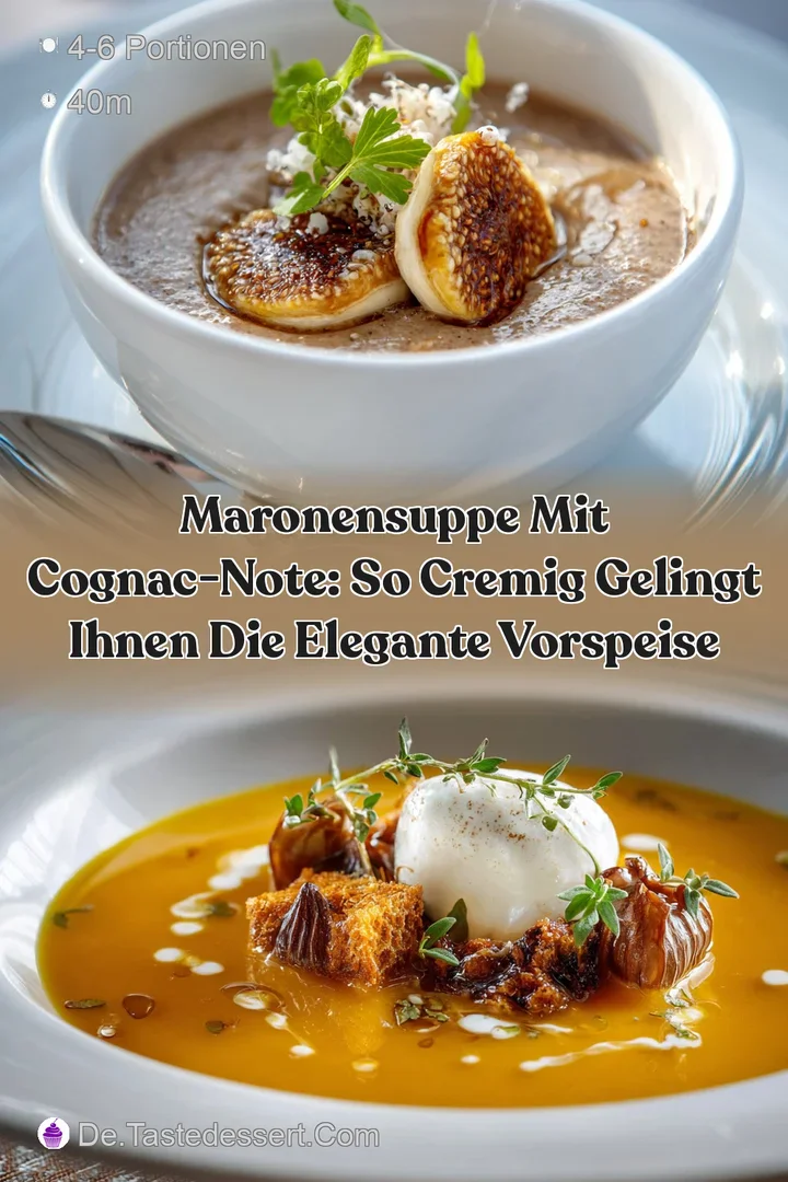 Maronensuppe mit Cognac-Note: So cremig gelingt Ihnen die elegante Vorspeise
