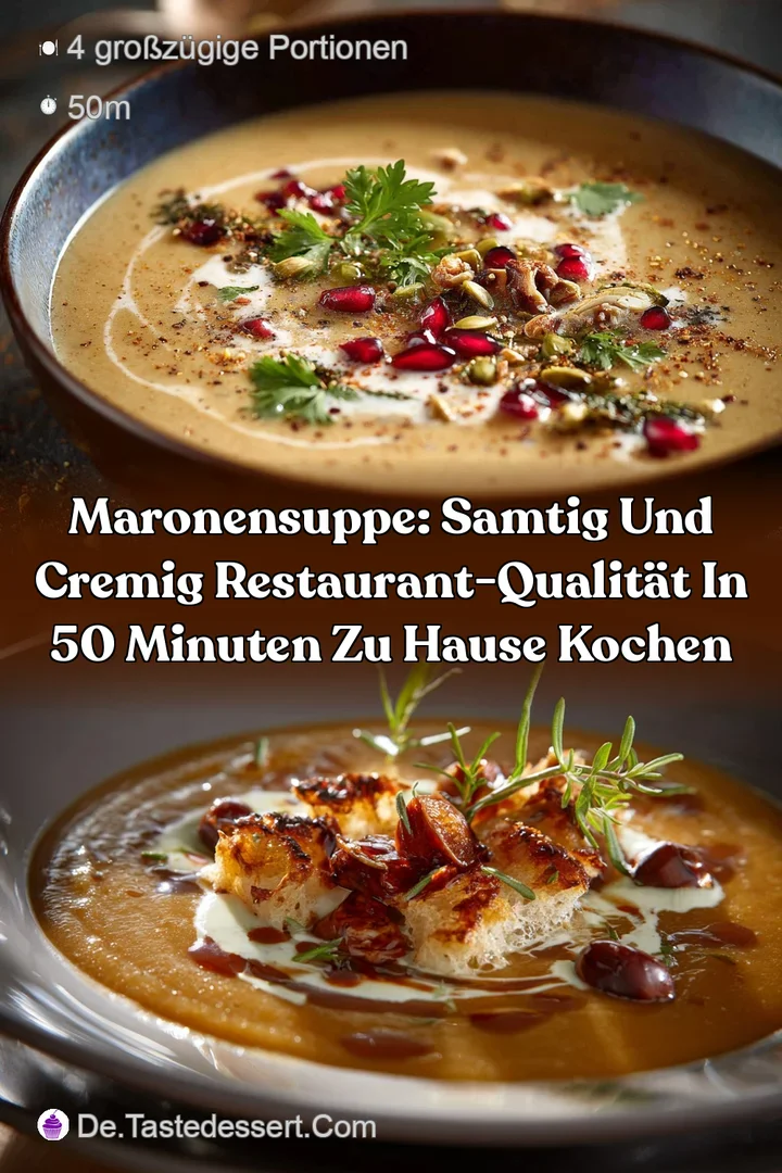 Maronensuppe: Samtig und cremig Restaurant-Qualit&auml;t in 50 Minuten zu Hause kochen
